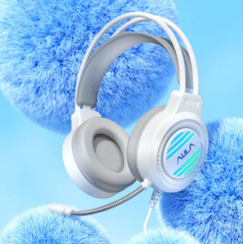 Aula Wired Gaming Headset, White