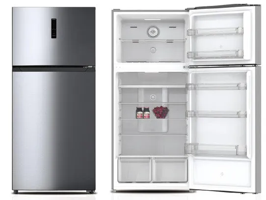 Aux Refrigerator Top Mount A  , 635Lit, Silver