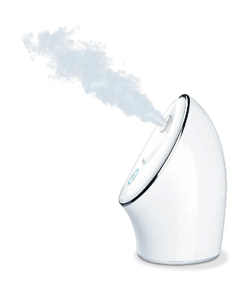 Beurer Facial Sauna- (Va) White Facial Sauna Moisturizes The Face With Ion Technology Open