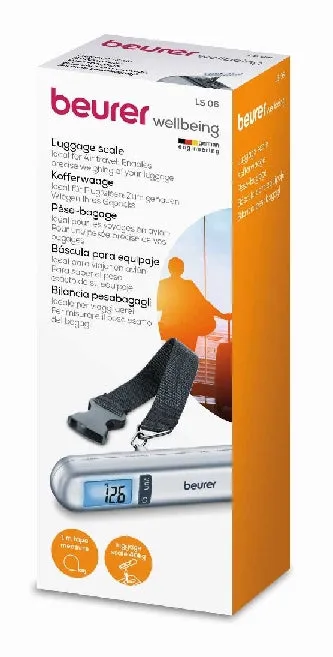 Beurer Luggage Scale Silver Small Luggage Scale Weighing Up To 40 Kg