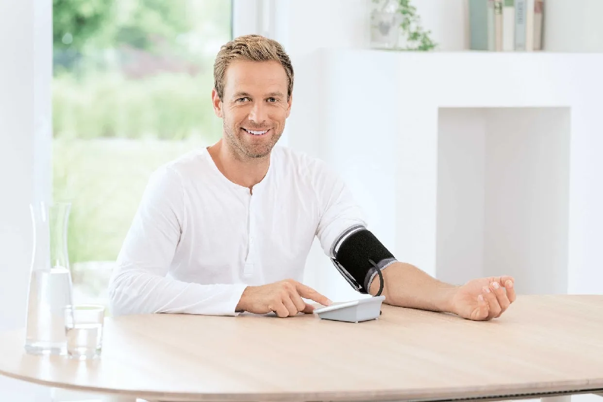 Beurer Upper Arm Blood Pressure SilverA Blood Pressure Measurement That Displays Pulse Or S