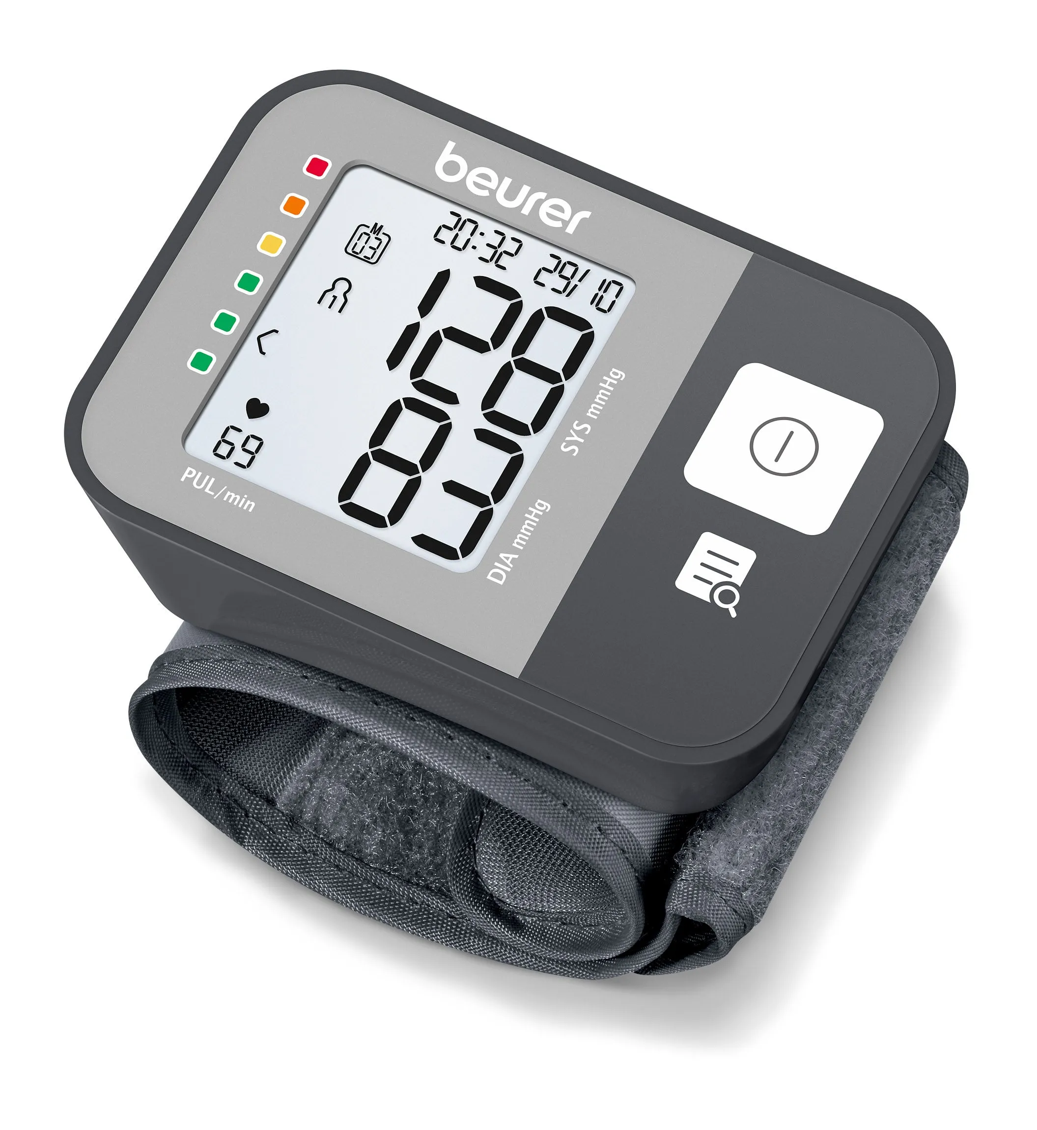 Beurer Wrist Blood Pressure Monitor Black Battery Manometry Detects Tachycardia Average Bl