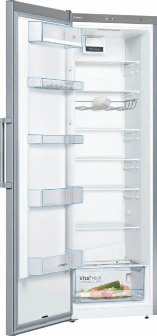 Bosch Refrigerator A   Freestanding 186*60Cm, 348Lit, Stainless Steel
