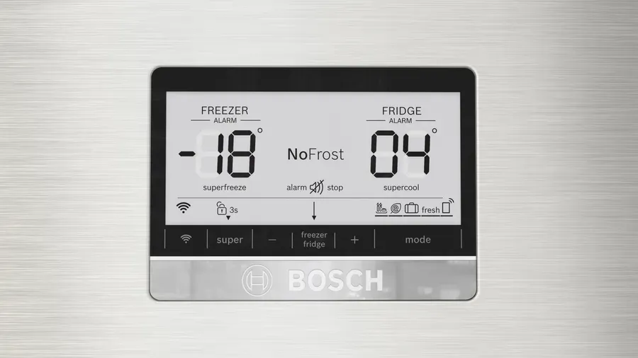 Bosch Refrigerator series 6 Top Freezer A  , 687Lit, Anti Fingerprint, Stainless Steel