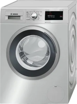 BOSCH Washing Machine Front Load A   , 1380RPM, 8KG, Silver inox