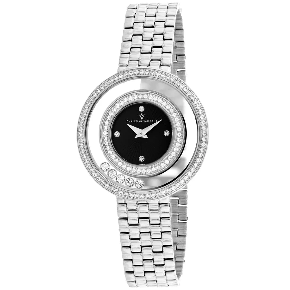 Christian Van Sant Women's Black dial Watch