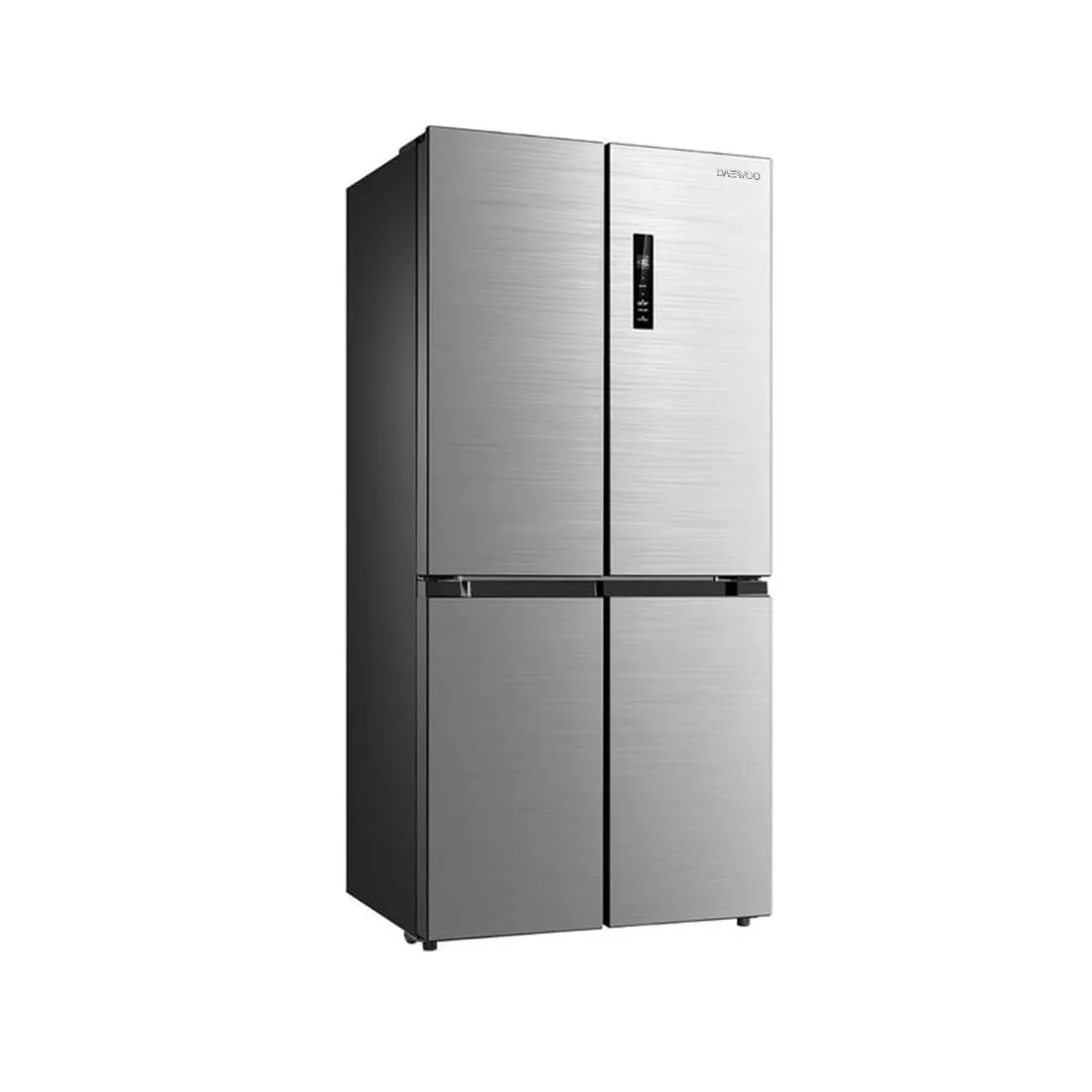 Daewoo Refrigerator Four Door, 601 Lit, Inverter Compressor, Digital, Stainless Steel