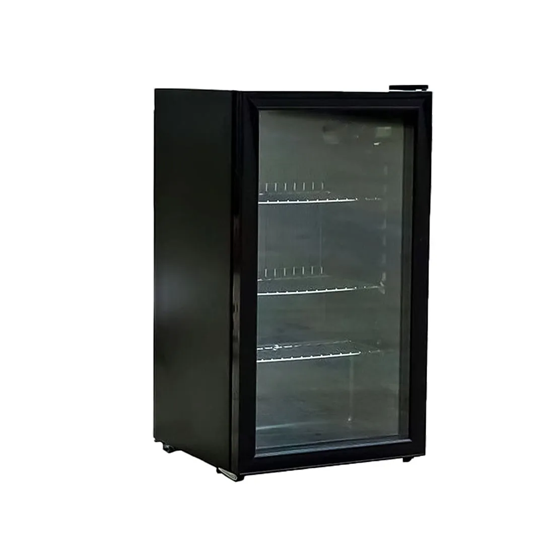 Daewoo Refrigerator Single Door Show Case, 91 Lit, Class Color, A , Black