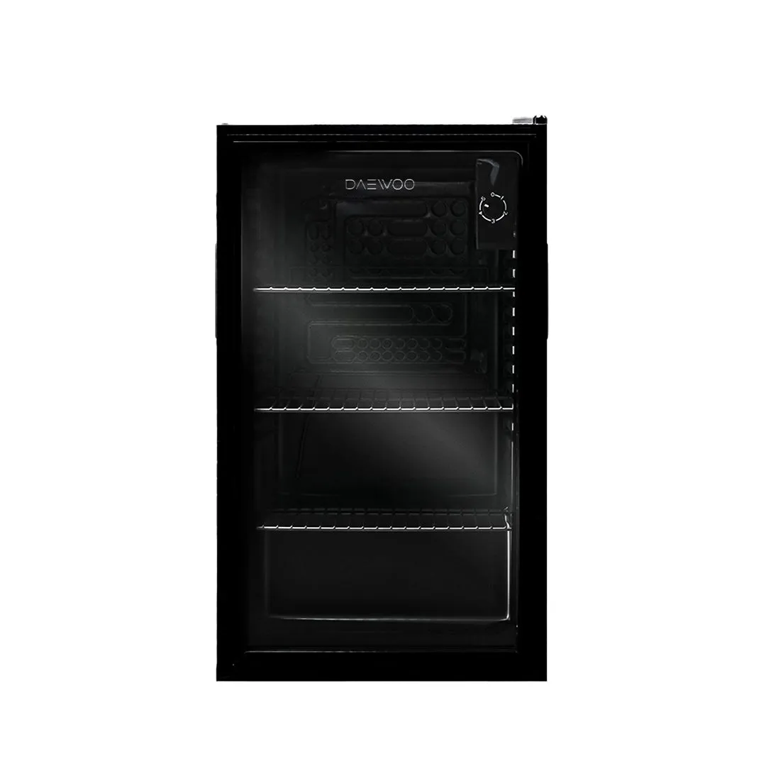 Daewoo Refrigerator Single Door Show Case, 91 Lit, Class Color, A , Black