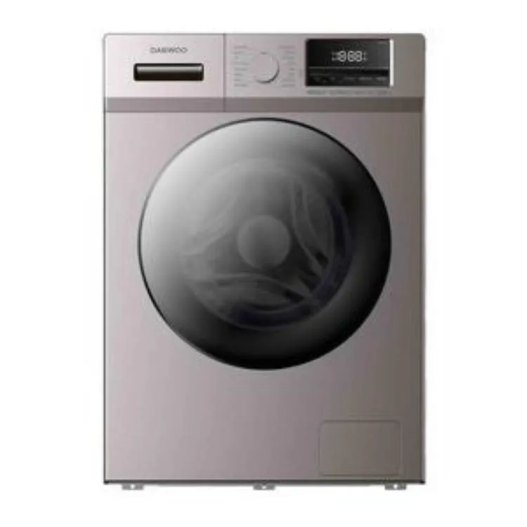 Daewoo Washing Machine A   , 8KG, 1200RPM, Silver