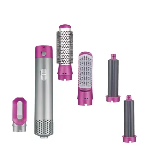 Enzo Hair Styler Hot Air Brush Pink