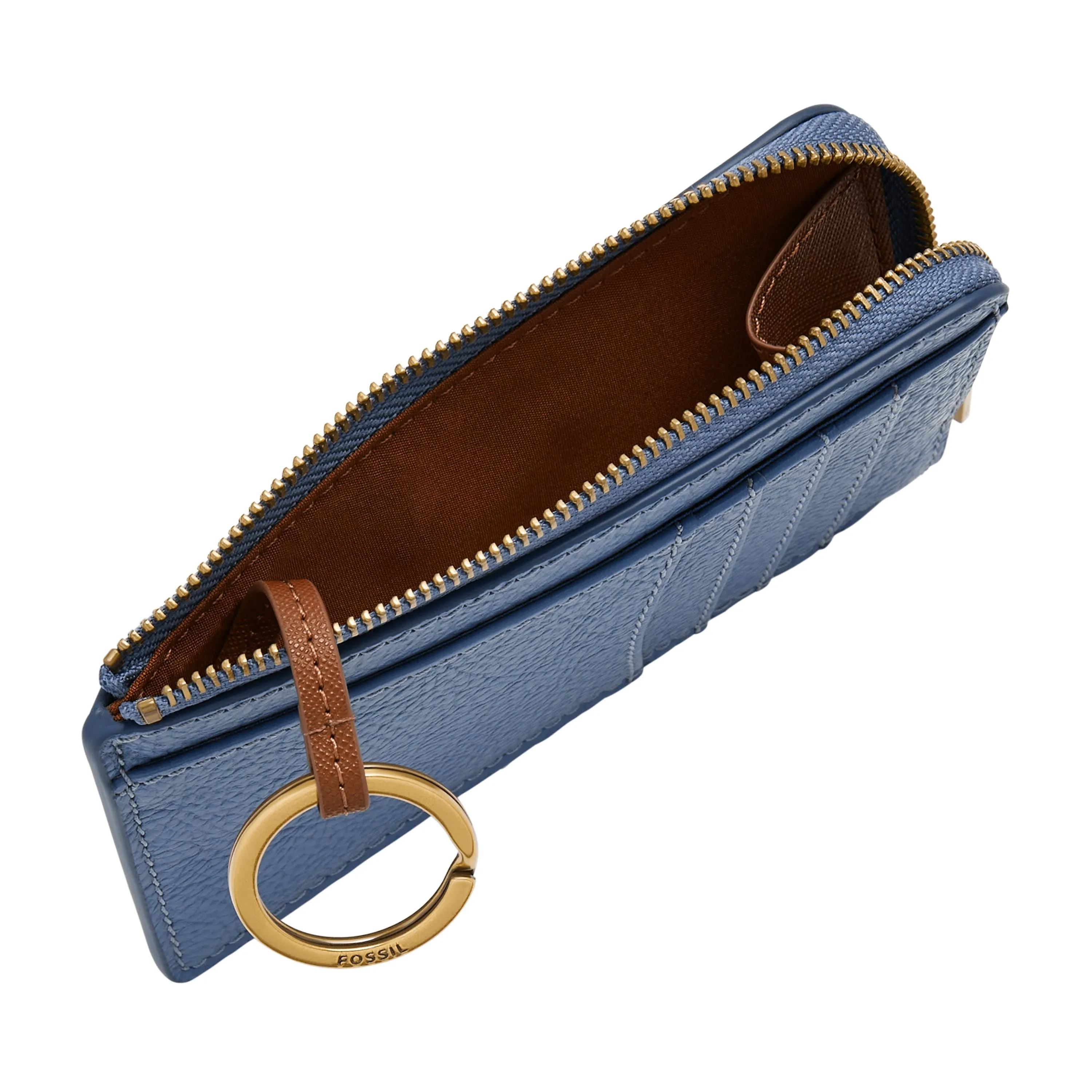 Fossil Women's Jori Leather Zip Card Case