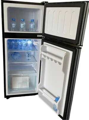 General Spark Mini Bar, 76 Lit, A , Black & Silver