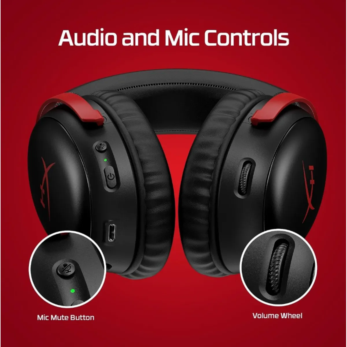 HyperX Wireless Gaming Headset for PC, PS5, PS4, up to 120Hour Battery, 2.4GHz Wire