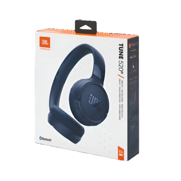JBL Tune Headphones Stream Powerful, Pure Bass Sound, BT 5.3, up to 57 hours, Blue