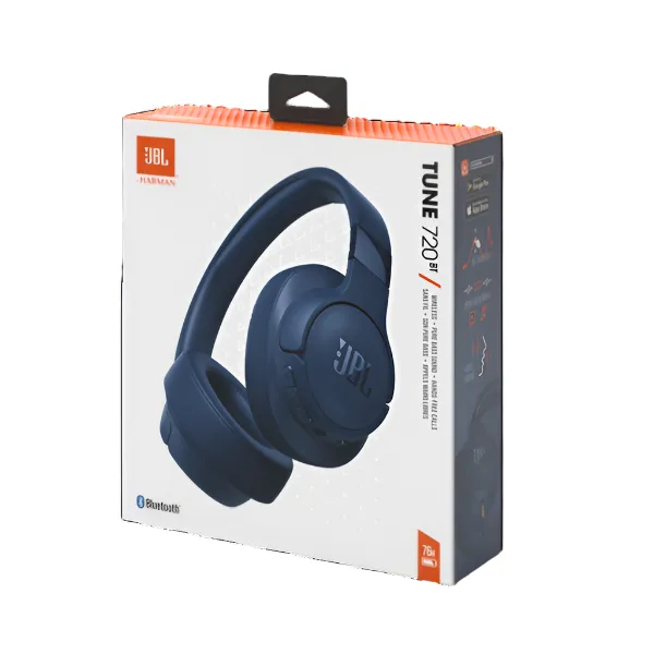 JBL Tune Wireless Oer-Ear Headphones, Pure Bass sound, BT 5.3, up to 76 hours, Blue