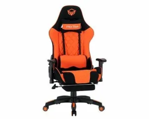 Meetion 2D Armrest Massage Gaming E-Sport Chair with Footrest