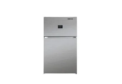 National Deluxe Refrigerator Two Door, No Frost, LED Display, Stainless Steel, 420 Lit, A 
