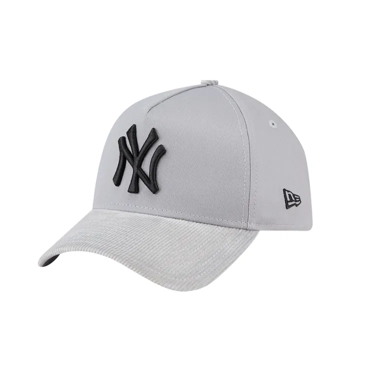 New Era New York Yankees 9FORTY A Frame - Grey Corduroy Peak