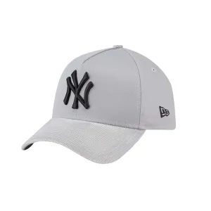 New Era New York Yankees 9FORTY A Frame - Grey Corduroy Peak