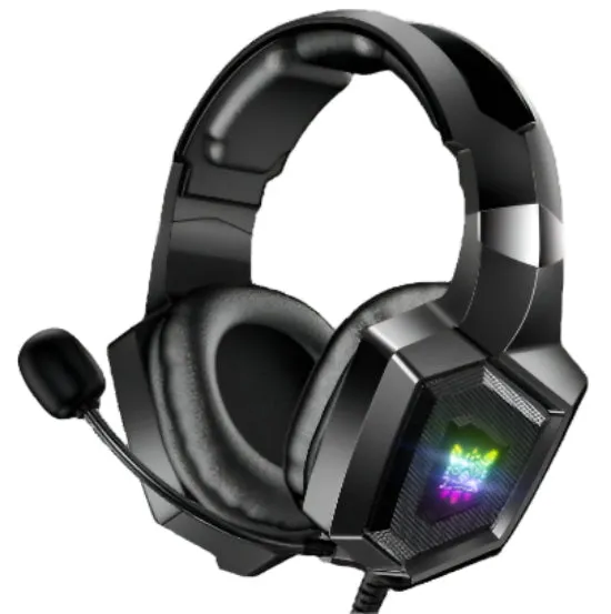 ONIKUMA Gaming Headset PC Stereo Headphones with Microphone LED Lights