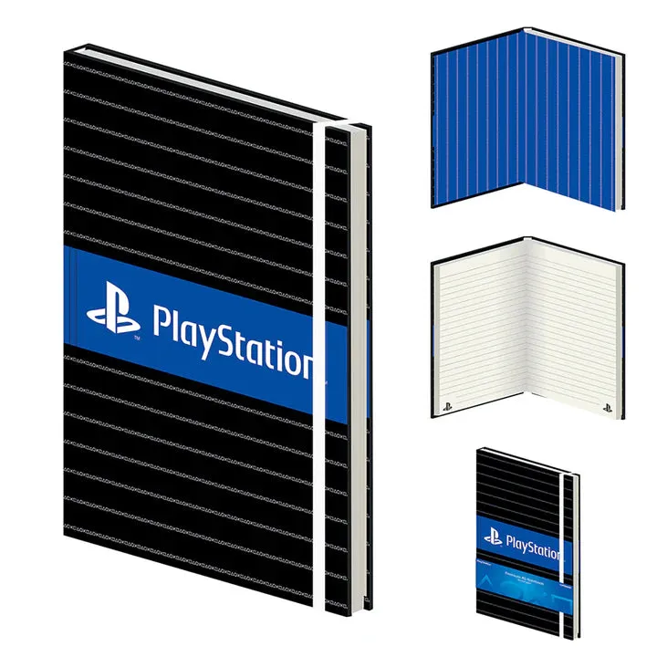 Playstation (Pinstripe) A5 Premium Notebook