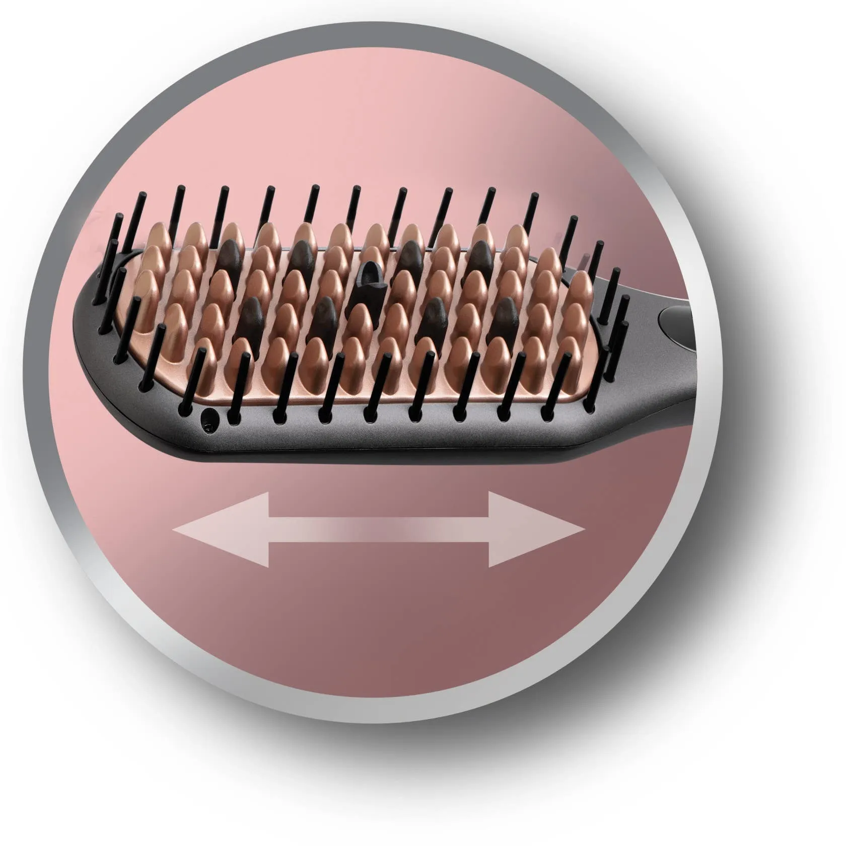 Remington Straight Brush Keratin Prom, Silver