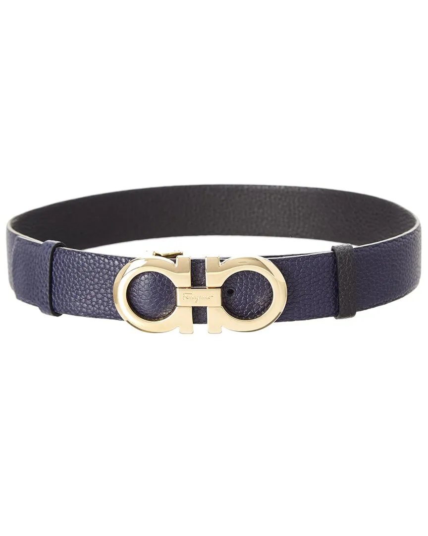 Salvatore Ferragamo Adjustable & Reversible Gancini Leather Belt