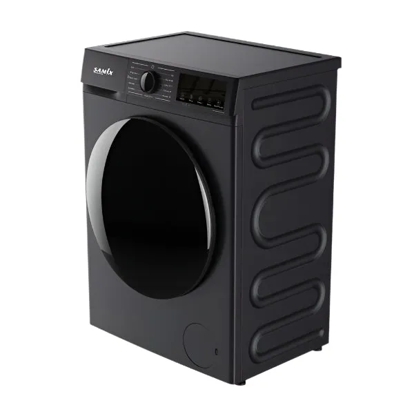 Samix Front Load Washing Machine, 8KG, 1400Rpm, Black