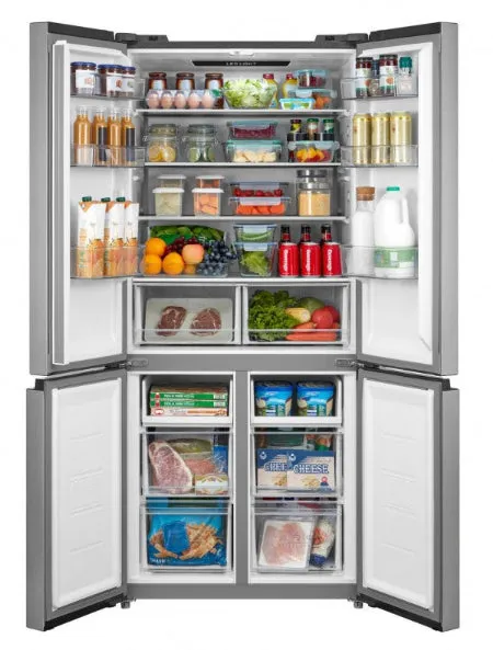 Samix Refrigerator Side by Sie A , 485Lit, No Frost, Silver