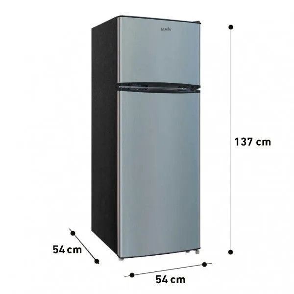 Samix Top Mount Refrigerator A , 208Lit, Silver