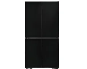 Samsung BESPOKE T Style Side by Side Refrigerator, 602Lit, Black Glass French Door