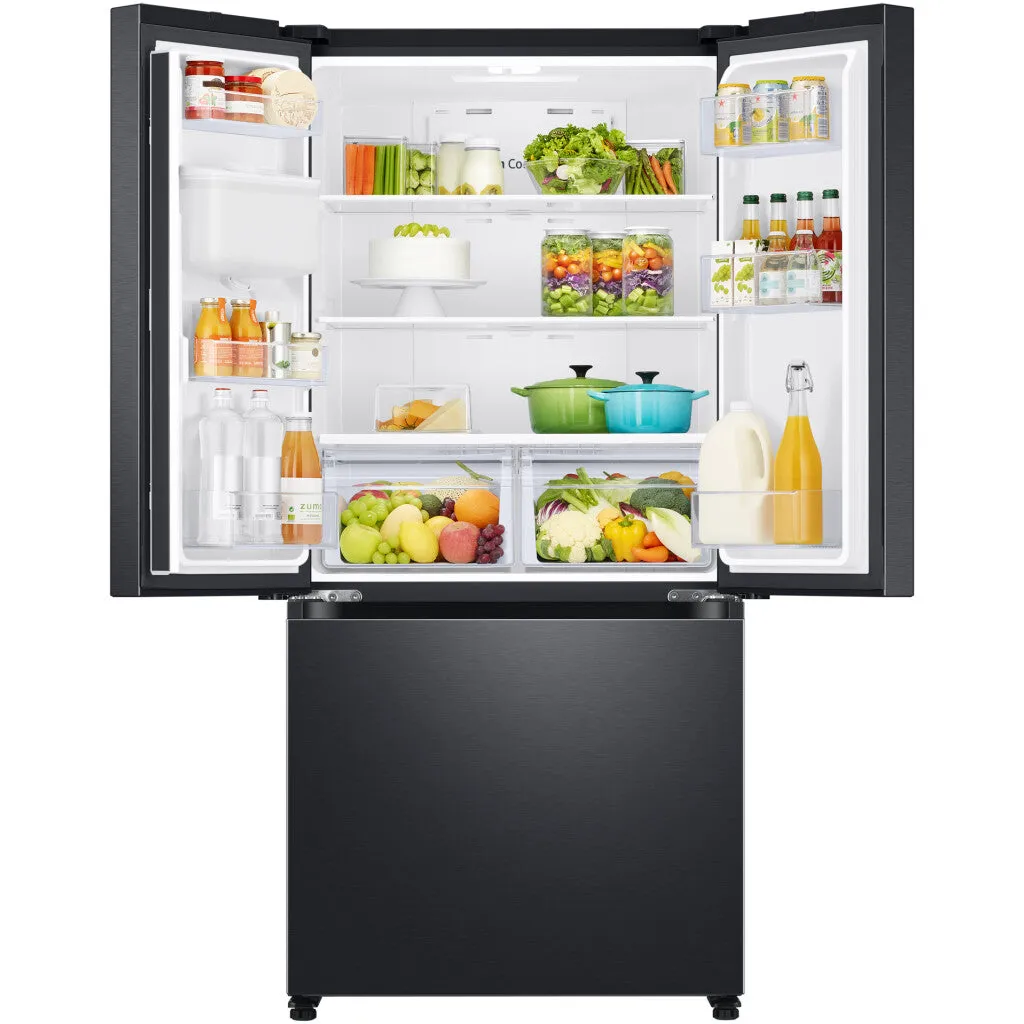 Samsung Refrigerator 3Door French A  , Water Dispenser, 433Lit, Grey