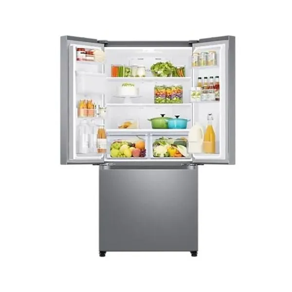 Samsung Refrigerator 3Door French A  , Water Dispenser, 433Lit, Stainless Steel