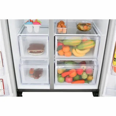 Samsung Refrigerator Side by Side Inverter A , 647Lit, Stainless Steel