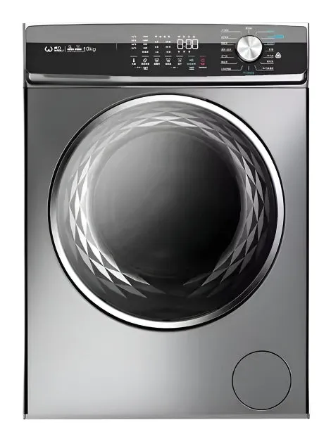 SCHUBERT Front Load Washing Machine, 8KG, 1400rpm, Black Door, Silver