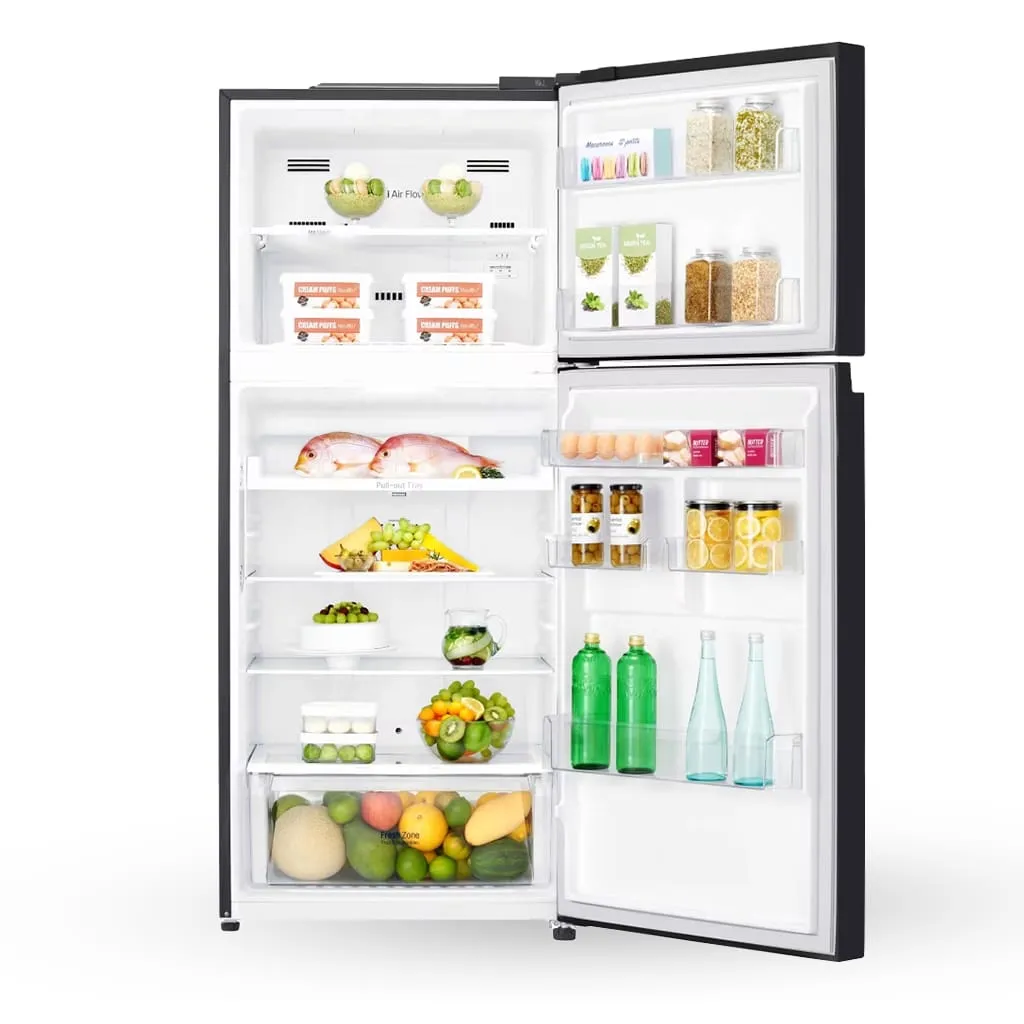 Schubert Top Mount Freezer Fridge 70cm 448L No-frost Metal Dark Inox