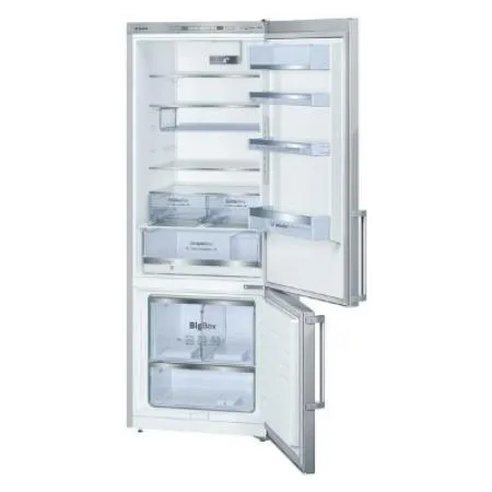 Siemens Refrigerator Bottom Mount Glass Door, 70Cm, 505Lit, Titanium