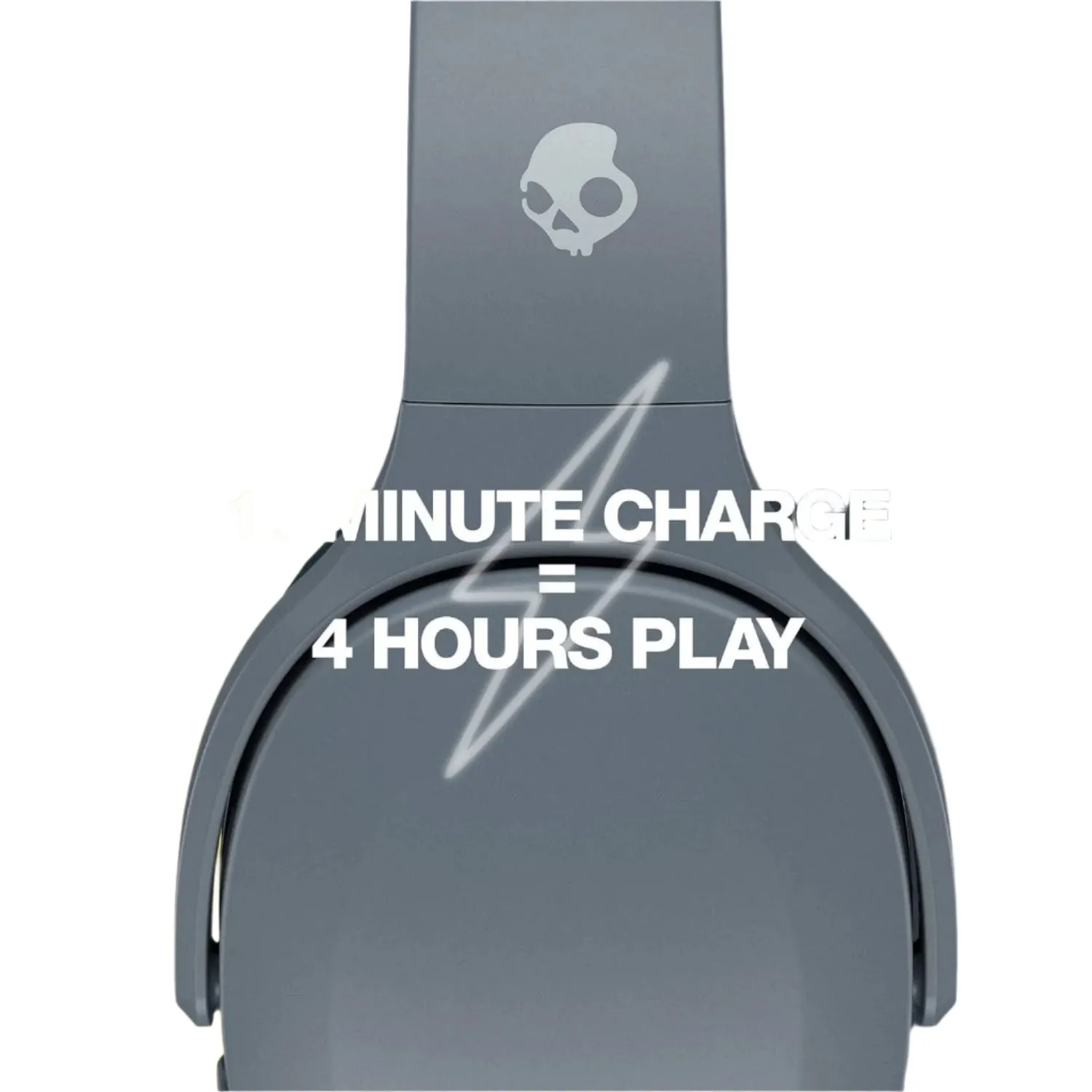 Skullcandy Crusher Evo Wireless Over-Ear Headphone, Chill Grey