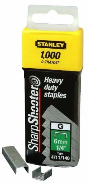 Stanley 1,000 Units 3/8 Inch Heavy Duty Staples