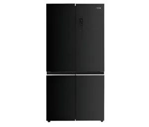Teka Side by Side Refrigerator Four Door French, 522Lit, Compressor Inverter, Black Steel