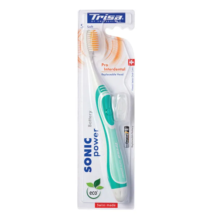 Trisa Toothbrush, Sonic Power Pro Interdental Soft, Muti Color