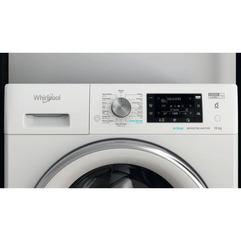 Whirlpool Front Loading Washer Machine A   , 1400Rpm, 10KG, White
