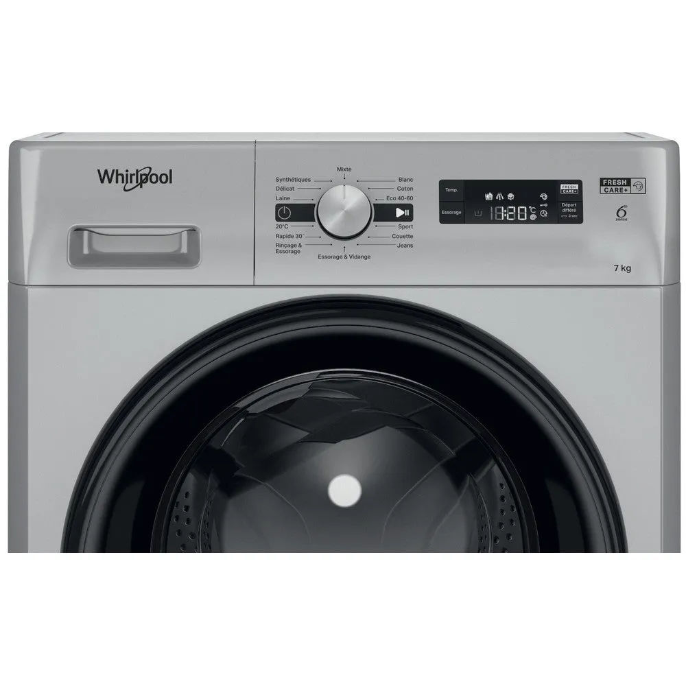 Whirlpool Washing Machine A   , 7KG, 1200RPM,6 Sense FreshCare , Silver