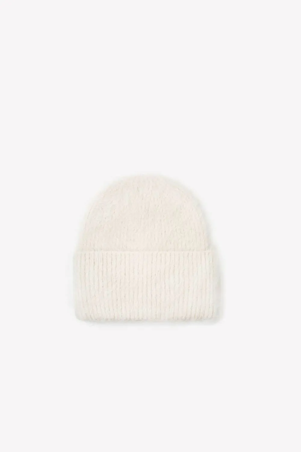 Women's Alpaca Beanie In Arctic White