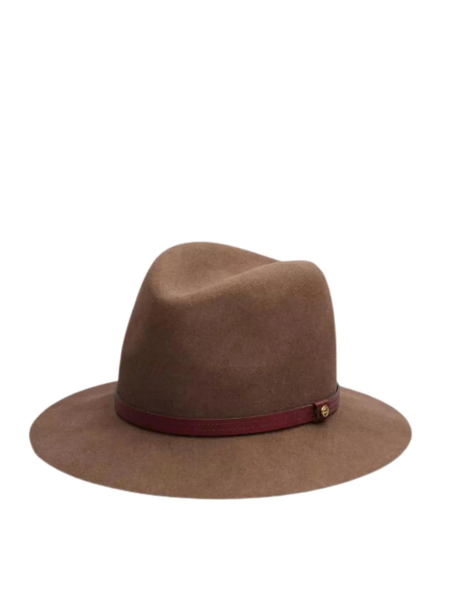 Women's Floppy Brim Fedora Hat In Pecan
